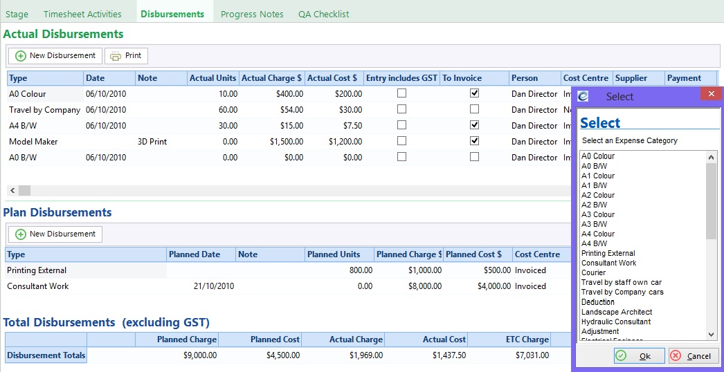 IT timesheets Expense management